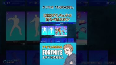 アイテムショップから1200ブイバックスのオススメスキン選んでみた【フォートナイト】#shorts