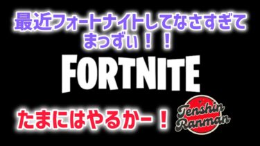 【FORTNITE】お久しぶりです。フォートナイトしなさすぎてやばみちゃんｗ