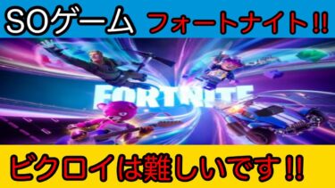 【フォートナイト】S Oの ゲーム実況プレイ バトルロイヤル またビクロイ失敗しました。（笑）