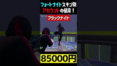 フォートナイトスキンで別アカウントの値段紹介！　 #フォートナイト  #fortnite #レアスキン