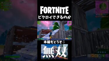 【無双】ビクロイできるのか???【フォートナイト】#フォートナイト #フォトナ #fortnite #ゲーム実況 #shorts