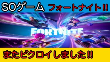 【フォートナイト】S Oの ゲーム実況プレイ バトルロイヤルでまたビクロイしました！