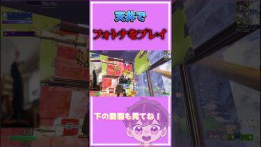 【世界初】天井でフォートナイトをプレイしてみた【フォートナイト/Fortinte】