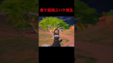 車でぶっ飛ぶバグかヤバすぎた、、、#shorts #フォートナイト #fortnite