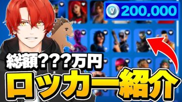 【総額○○万円】20万V-BUCKS持ってる男のロッカー紹介がヤバすぎた 【フォートナイト/Fortnite】