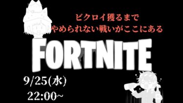 【参加型フォートナイト】ビクロイするまでやめれないって！？すぐ終わっちまうゼ⭐︎　#顏出し　#fortnite 　#女性実況