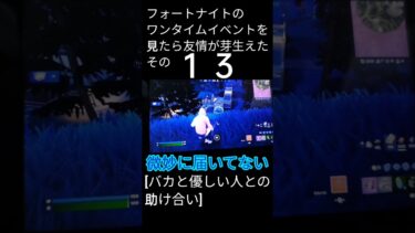 [バカと優しい人との助け合い]フォートナイトのワンタイムイベントを見たら友情が芽生えたその13