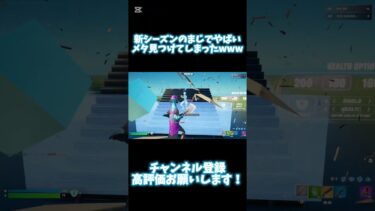 新シーズンのやばいメタ見つけた！#fortnite #fortniteclips #フォートナイト #ps5share #クリップ #shorts #short