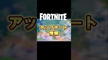 フォートナイトにアップデートがきたぞ〜！#フォートナイト #fortnite #shorts #解説 #アップデート #アプデ