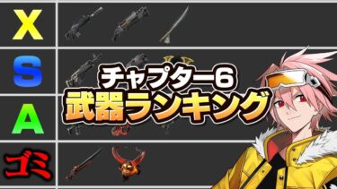 これ見ないとヤバい…プロが考えるチャプター6最強武器ランキング＆解説【フォートナイト/FORTNITE】