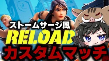 【フォートナイト】ストームサージ風リロードカスタムマッチ　参加型　初見さん歓迎　全機種OK　#shorts  #リロード #カスタムマッチ #fortnite #フォートナイト #ライブ配信