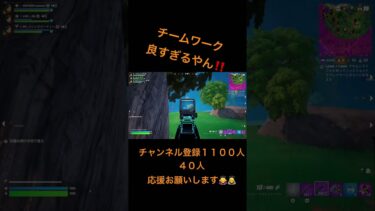 ナイスチームワーク‼️#shorts #fortnite #フォートナイト #フォトナ #ゲーム実況