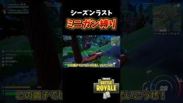 【Fortnite/フォートナイト】シーズンラスト！最強のミニガンのみ！【ゆっくり実況】 #fortnite #フォートナイト #フォトナ #ゆっくり実況 #shorts