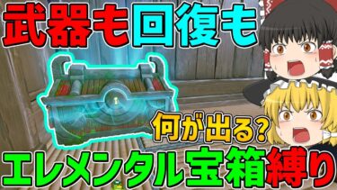 【フォートナイト】武器も回復もエレメンタル宝箱から手に入れたアイテムしか使えない縛りに挑戦！はたしてビクロイできるのか！？【ゆっくり実況】