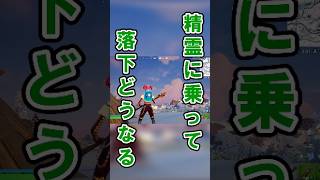 【ヤバすぎる】精霊に乗って落下した結果…#フォートナイト #fortnite #裏技 #解説 #検証 #バグ