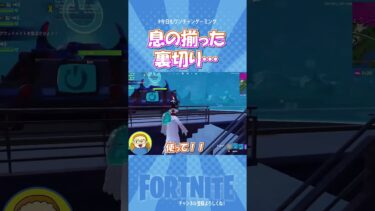 【ヤバすぎる…】　息のあった裏切り  #Shorts【フォートナイト/Fortnite】#ゲーム実況＃ゼロビルド　＃フォトナ