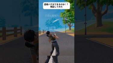 透明になる方法がやばすぎたｗｗｗ【フォートナイト / Fortnite】#shorts  #フォートナイト #fortniteclips  #fortnite#ギフトカスタムマッチ