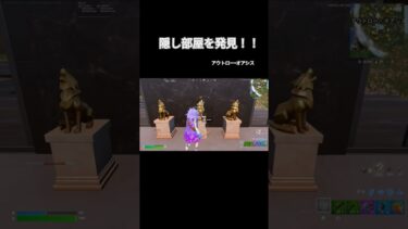 隠し部屋発見！！　#shorts #フォートナイト #fortnite #ゲーム実況 #エンジョイ勢 #ブッシュレンジャー #隠し部屋